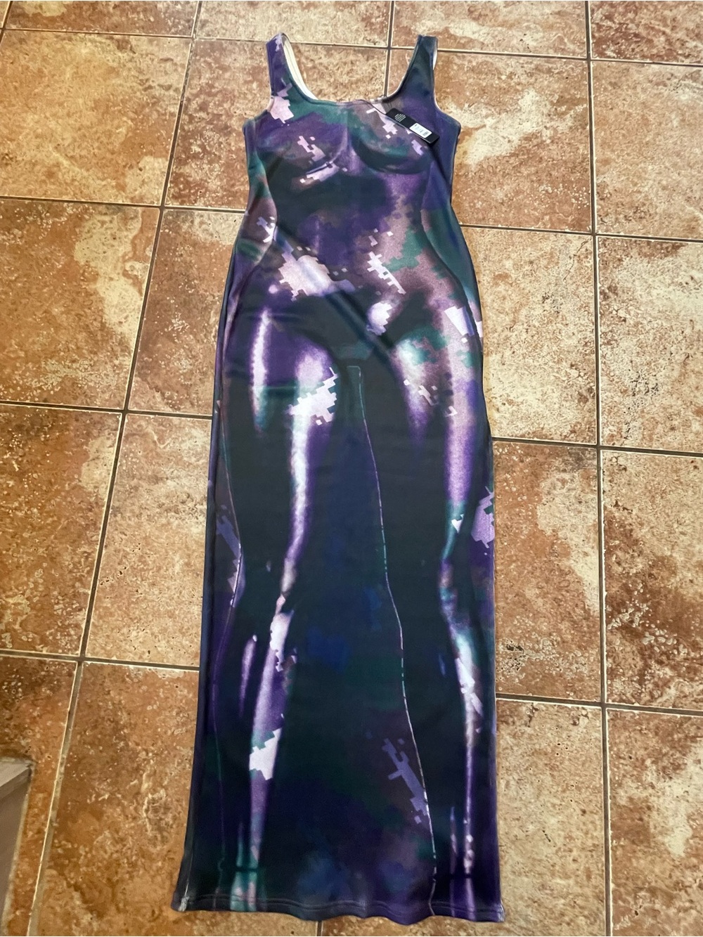 Fashion Nova Temptation Bandage Maxi Dress: Stretch XL